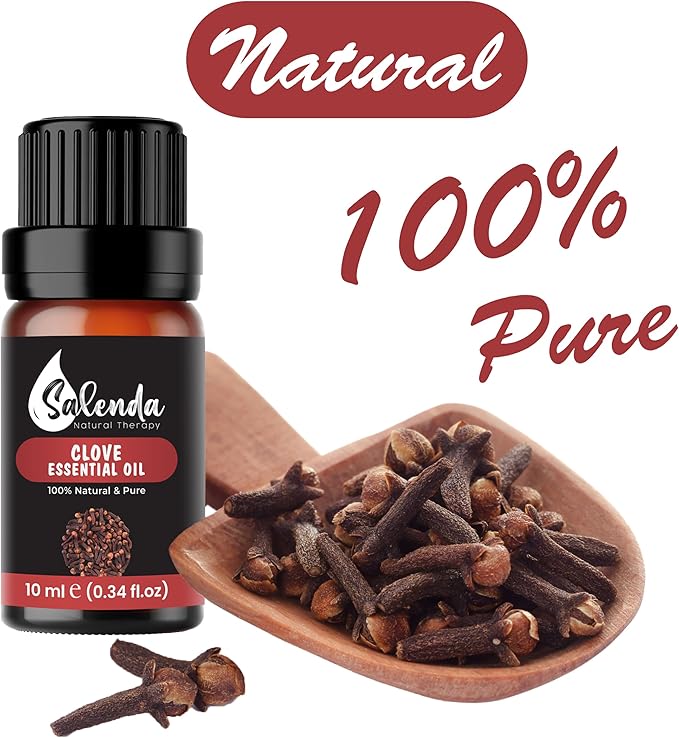Clove Essential Oils for Diffusers for Home, Clove Oil for Teeth and Gums, Cloves Oil Aromatherapy, 100% Pure Natural, 0.34 Fl Oz (10 ml)