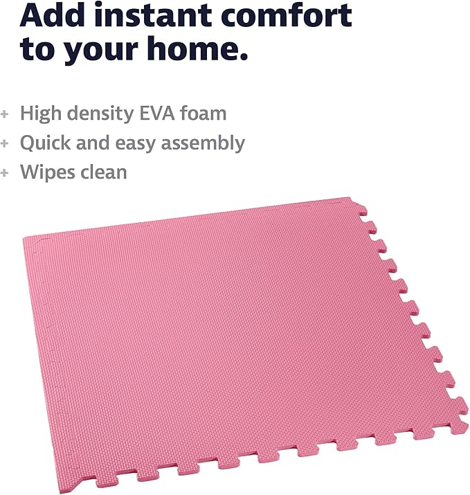 We Sell Mats – ½ Inch Thickness Multipurpose EVA Foam Floor Tiles – Interlocking Floor Mat for Indoor Gym, Playroom, and Home Use