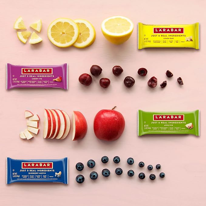 Larabar Blueberry Muffin Fruit and Nut Bars, Gluten Free and Vegan, 9.6 oz, 6 Ct