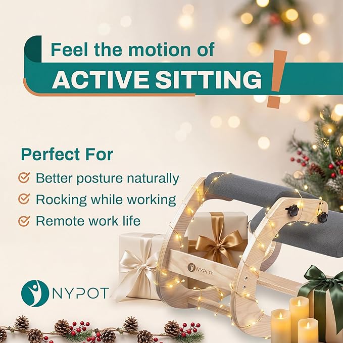 NYPOT Ergonomic Kneeling Chair with Adjustable Seats - Knee Chair for Posture Correction & Kneel Rocking Stool for Desk - Back Pain Relief for Home and Office, Supports 250 pounds - 5 Years Warranty