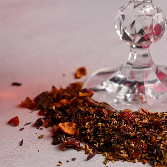 Organic Positively Tea Company, Raspberry Rosé Herbal Tea, Loose Leaf, 16 Ounce