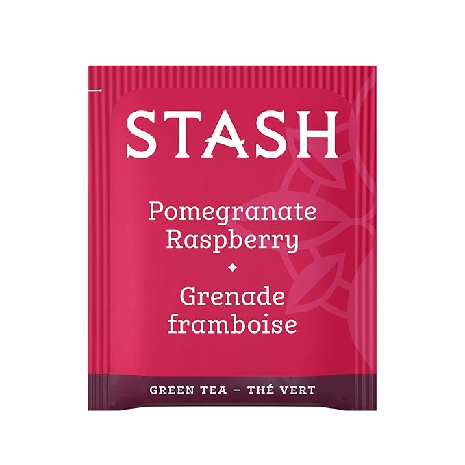Stash Tea Pomegranate Raspberry Green Tea, Box of 100 Tea Bags