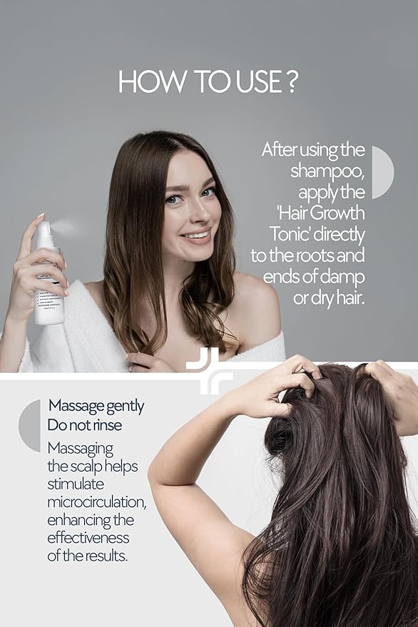 Anti-Hair Loss Tonic with Biotin, Panthenol & Caffeine | Hair Growth Treatment for Men and Women | Scientifically Proven Formula to Strengthen and Revitalize Thinning Hair by La Rachel Paris