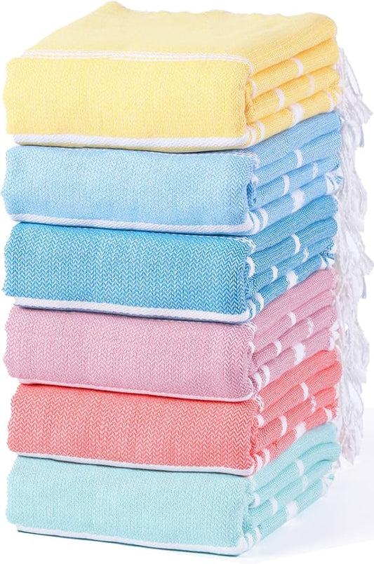 Thin Turkish Beach Towel Lightweight Quick Dry Absorbent Cotton Bathroom Bath Pool Swim Towels Extra Large Oversized Sand Free Beach Accessories Essentials Cloud Gifts for Adult
