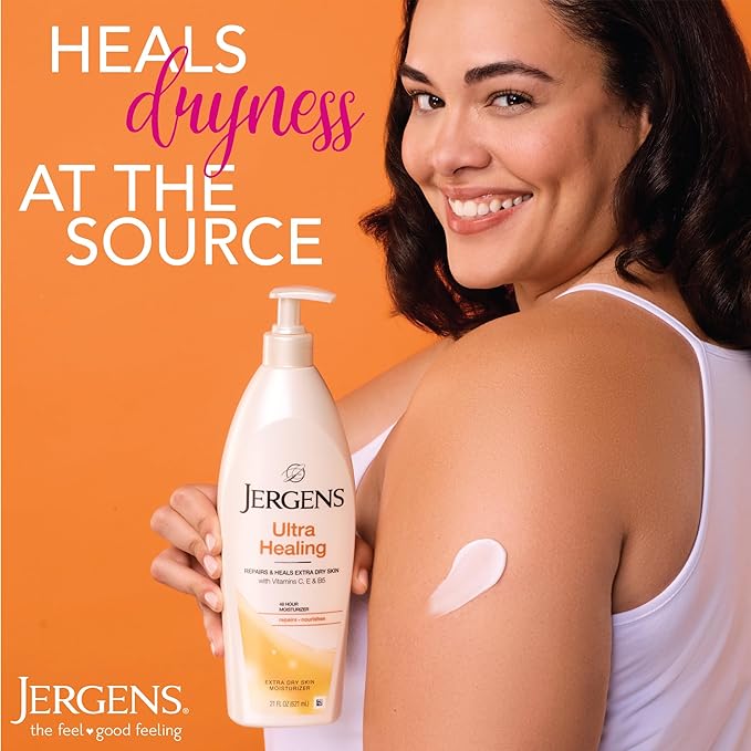 Jergens Ultra Healing Dry Skin Moisturizer, Travel Size Body and Hand Lotion, 1 Oz (Pack of 24)