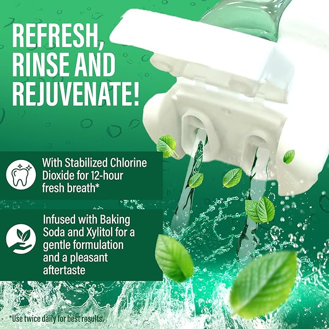 GuruNanda Mint to Be Kit – CocoMint Oil Pulling, Hydroxyapatite Neem Toothpaste, & Dual Barrel Breath Harmonizer Mouthwash for Fresh Breath & Oral Care