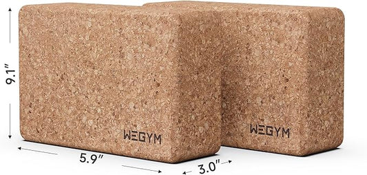 WeGym Yoga blocks with Anti-Slip, Comfortable Grip, Sturdy Sides for Secure Workouts at Home, for Yoga, and Pilate Training