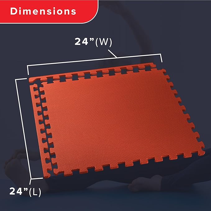 We Sell Mats – ½ Inch Thickness Multipurpose EVA Foam Floor Tiles – Interlocking Floor Mat for Indoor Gym, Playroom, and Home Use