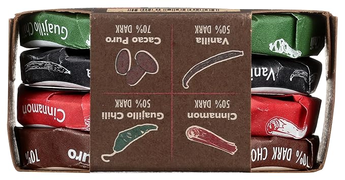 Taza Chocolate Organic Mexicano Disc Stone Ground, Oaxacan Variety Pack, 1.35 Ounce (4 Count), Vegan