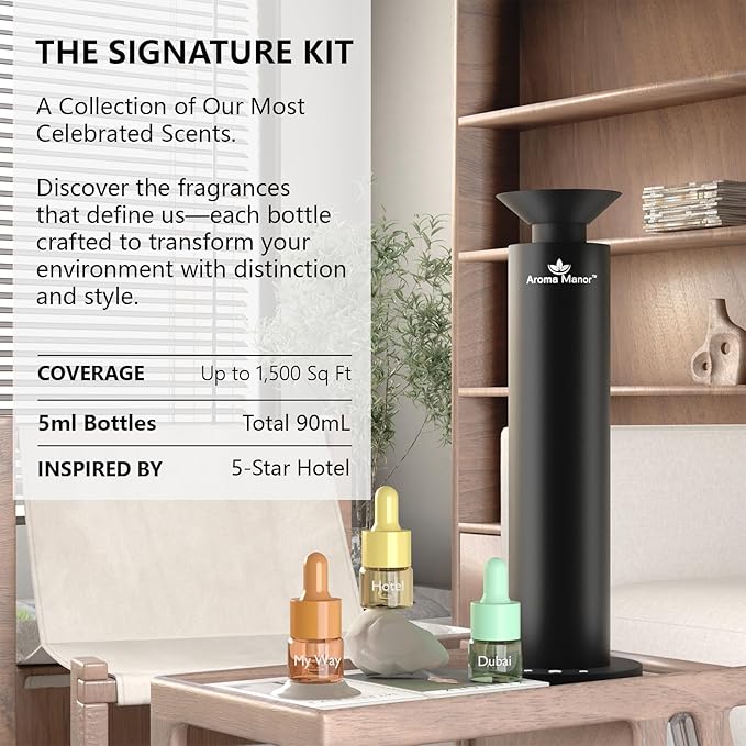 Essential Oil Set for Diffuser Hotel Fragrance Gift Set | Aromatherapy Diffuser Oil | Inspired by of The Ritz Carlton, Marriott, Fairmont and Baccaratt Signature Scents, Total 18 Bottles for Home