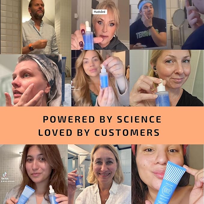 EiE 01 Klotho Peptides Serum for Face Hydrating Peptide Face Serum for Women Anti Aging Improves Wrinkles Elasticity Facial Peptide Serums with Hyaluronic Acid and Retinol Made in Sweden 1oz