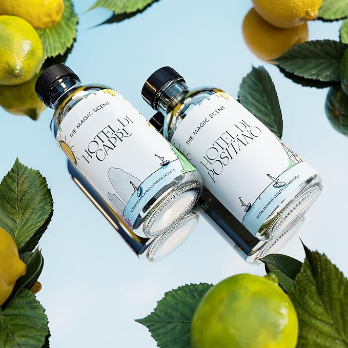 The Magic Scent Hotel Di Positano Hotel Scent Diffuser Oil - Cold-Air & Ultrasonic Fragrance Oil for Diffuser Inspired by Amalfi Coast, Italy - Essential Oils for Diffusers Aromatherapy (500 ml)