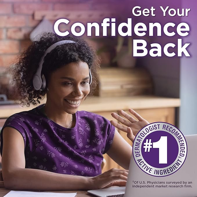 Amazon Basic Care Minoxidil Topical Solution USP, 2% Hair Regrowth Treatment for Women, 3-Month Supply, Unscented, 2 fl oz (Pack of 3)