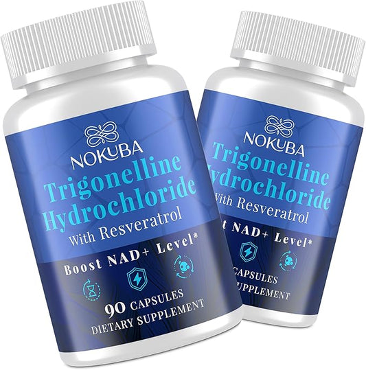 Strength NMNH Alternative with Trigonelline HCL 500mg & Resveratrol 100mg | NAD Supplement for Women & Men | Plant Extraction NAD+ Precursors for Energy Boost & Healthy Aging | 180 Capsules