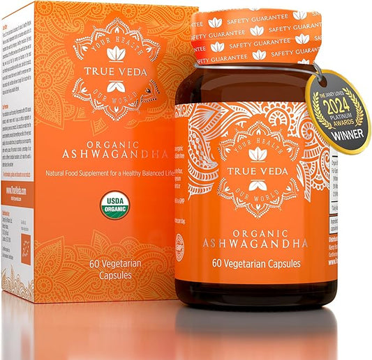 KSM-66 Ashwagandha KSM 66 Ashwagandha KSM-66 | USDA Organic Ashwagandha Supplements KSM 66 | KSM66 Ashwagandha Organic | Organic Ashwagandha Capsules | Aswagandha Vitamin | Ashwaganda | 60 Capsules
