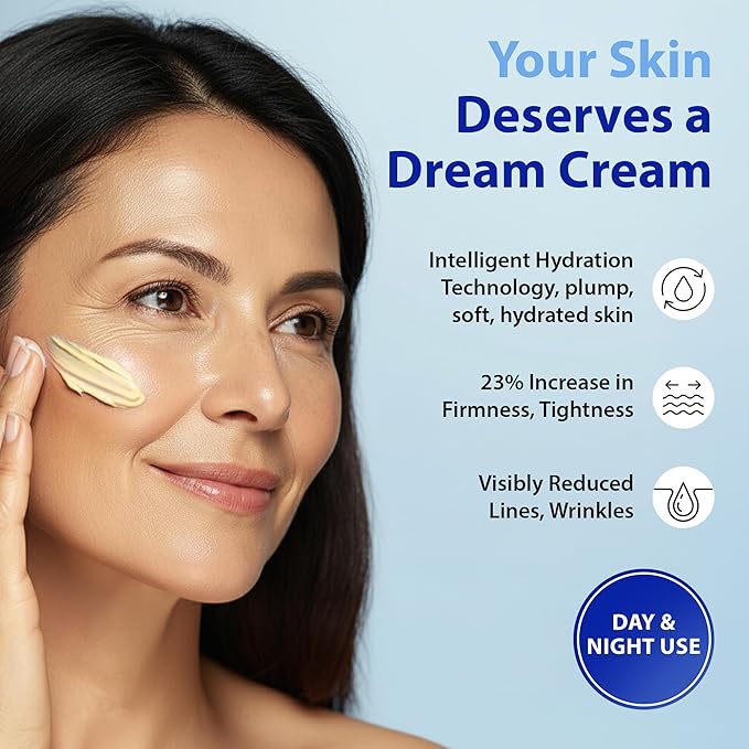 SkinScience HydroShield Dream Cream 3.4 oz – Advanced Moisturizer with Retinol, Peptides and Ceramides for Smooth Radiant Skin, Improved Elasticity and Deep Hydration – Doctor Developed, Cruelty Free