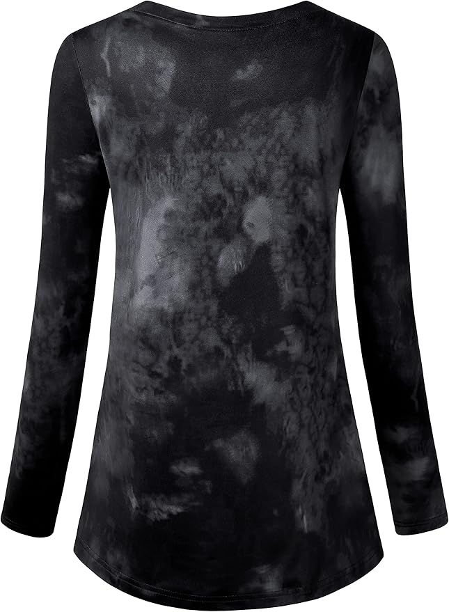 Kimmery Workout Tops for Women Long Sleeve Shirts for Women Quick Dry Line Decor Yoga Tops Sizes S-3XL