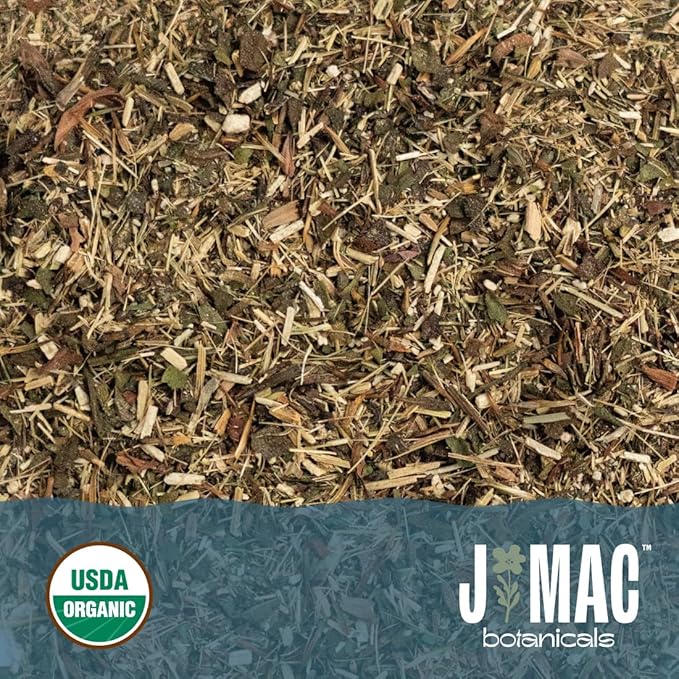 J Mac Botanicals, Organic Echinacea Herb & Sifted, Echinacea Purpurea, Organic Purple Cornflower tea