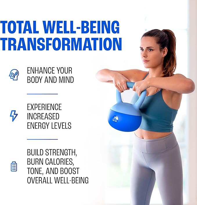 Soft Kettlebells, Serenilite Kettlebell Sets, Kettle Bell Sets for Women & Men, Safe Strength Training Kettlebells, Kettlebell Weights for Home Workouts & More.