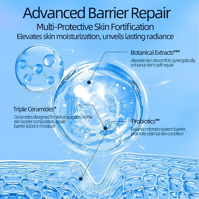 YILIAN Hydrating Face Masks with 5 Hyaluronic Acids & Ceramides, Moisture Barrier Repair, Deep Serum Infused Diatomite Fiber Sheet, Soothing for Tired or Sensitive Skin, 28g x10ea