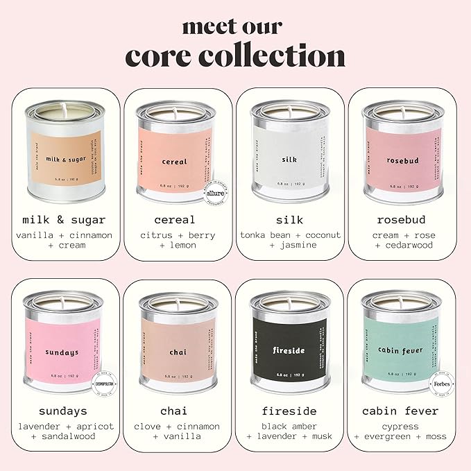 MALA Chai Clove Cinnamon & Vanilla Candle for Home – Aromatherapy Scented Candle – Vegan Soy – 45 Hour Clean Burn – Organic Non Toxic Candles – Cozy Room Decor – 6.8 oz