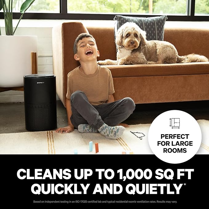 PuroAir 240 Replacement Filter - HEPA Filters up to 99.9% of Smoke, Pollen, Dust and Common Household Pollutants - HEPA Air Filter Replacement for PuroAir 240 Air Purifier (4 Pack)