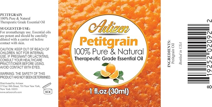 Artizen 30ml Oils - Petitgrain Essential Oil - 1 Fluid Ounce