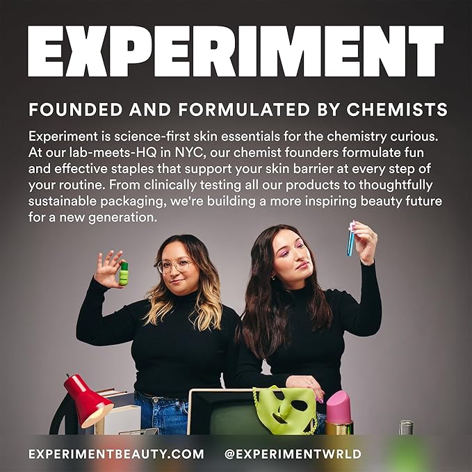 Experiment Super Saturated Ultra Hydrating Barrier Serum – 30% Glycerin, Polyglutamic Acid + Prickly Pear for Intensive Moisture, Plump + Dewy Skin, 1.35 FL OZ – Vegan for All Skin Types