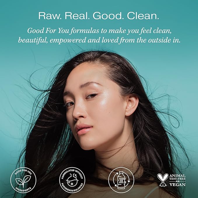 Raw Sugar Moisture Smoothie Shampoo and Conditioner with Coconut Oil, Agave, & Sweet Almond Milk, Hydrates & Nourishes Dry Hair, Formulated without Sulfates + Parabens