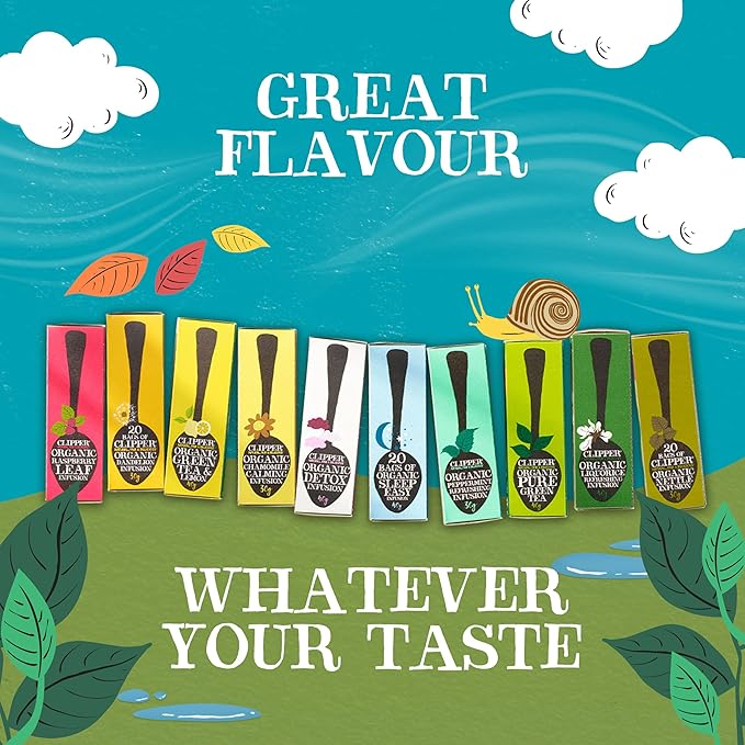 Clipper Tea Mint Herbal Teabags – Caffeine Free, USDA Organic, Great Hot or Iced – Refreshing, Natural, Fair & Delicious – 200 Tea Bags