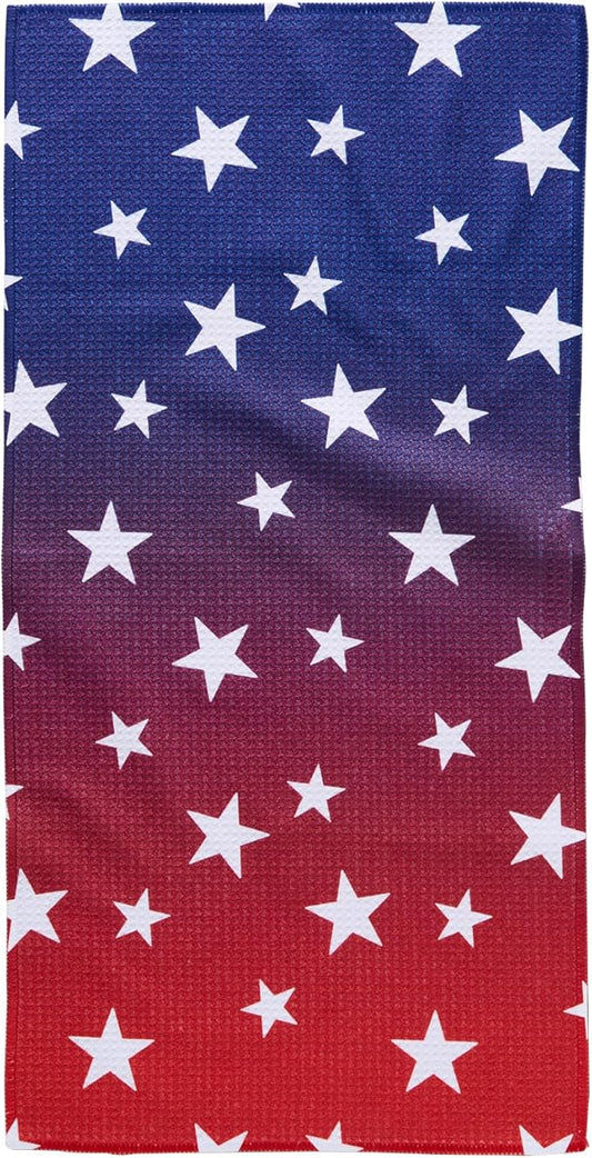 GEOMETRY Bar Towels for Kitchen Premium Towels for Cleaning Dishes & Glassware - Absorbent & Fast Drying Kitchen Towels - Gradient Star, 12" x 14" - 1-Piece