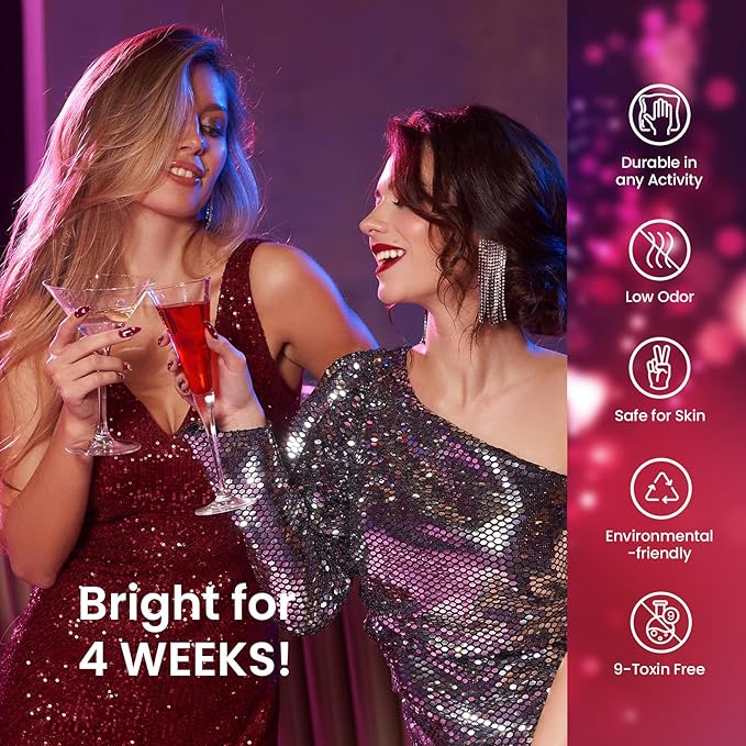 Beetles Winter Gel Polish Set 39Pcs Red Burgundy Blue Green Nude Pink Purple Gel Nail Polish with Base Top Coat for Manicure Lovers DIY at Home UV LED Needed Gift for Women Enchanted Jewelry