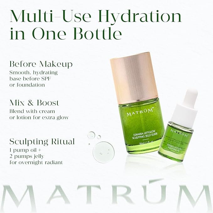 Organic Anti Aging Serum, Ultra-Light Texture, 100% Nature Glow Serum for Face, Firming Antioxidant Facial Oil with Retinol, Camellia Seed + Sea Buckthorn Oil + Aloe, Safe For Sensitive Skin