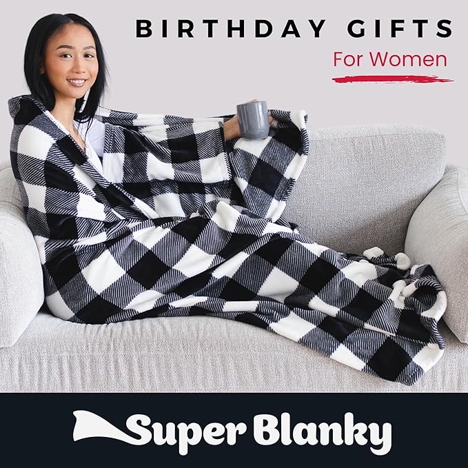 Wearable Blankets for Women, Adult Wearable Blanket Men, Top Christmas Gifts for Women, Wife Birthday Gift Ideas