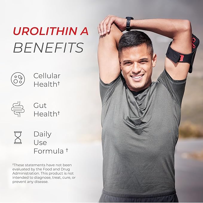 Neurogan Urolithin A PRO Capsules - 1000mg, 120 Ct - Advanced Cellular Health, Post Biotic Supplements - Ultra Micronized Urolithin A Supplement, Sourced from Pomegranate Extract