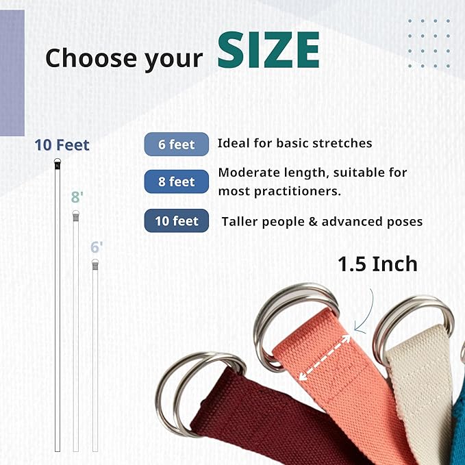 Everyday Yoga Foam Block and Yoga Strap Set, Soft Non-Slip Surface for Stability, Balance, and Deepen Stretches - Ideal for Yoga, Pilates, and Meditation Accessories