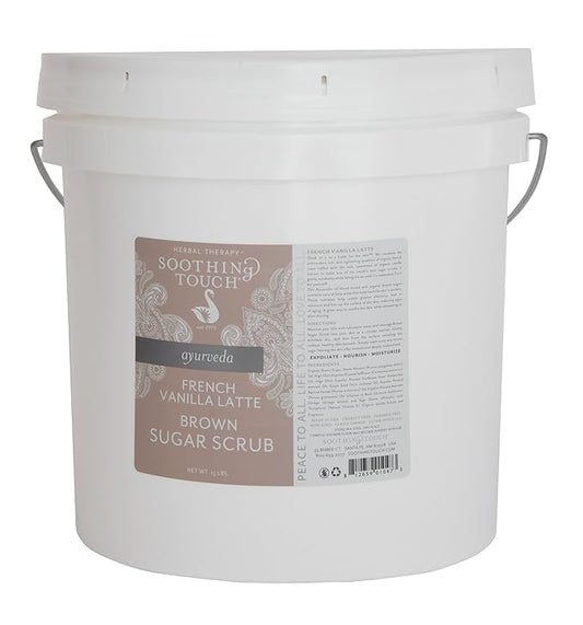Soothing Touch Brown Sugar Scrub, French Vanilla Latte, 15 Pound