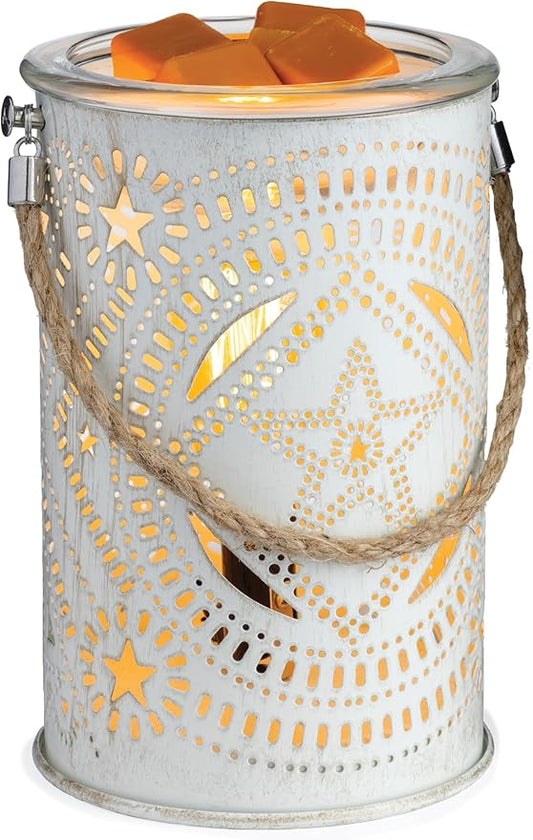 Candle Warmers Etc. Vintage Bulb Illumination Fragrance Warmer- Light-Up Warmer for Warming Scented Candle Wax Melts and Tarts to Freshen Room, Lone Star