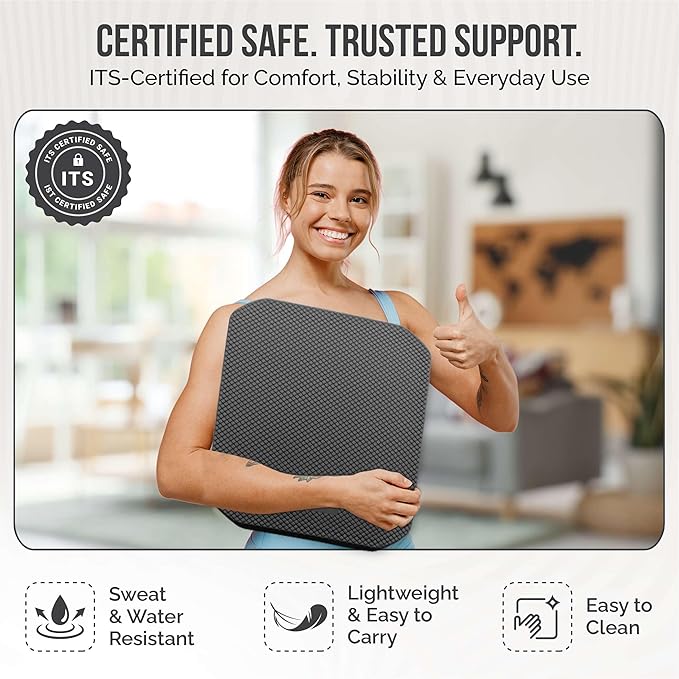 Balance Pad – Premium POE Foam, Non-Slip Stability Pad for Physical Therapy, Yoga, Core Training & Rehab