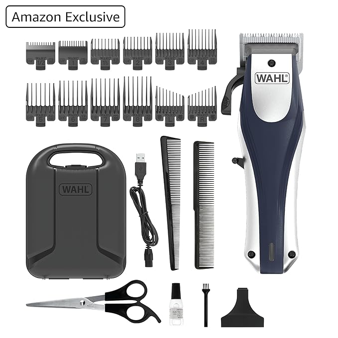 Wahl Lithium Ion Pro Rechargeable Cordless Hair Clippers for Men, Woman, & Children with Smart Charge Technology for Convenient at Home Haircutting - Model 79470