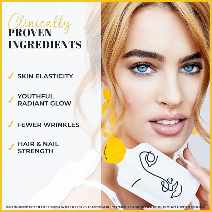 LEMON & CO. Liquid Collagen for Women | Lemon Collagen Water Mix with 5000mg Marine Collagen Peptides, Organic Lemons & Vitamin C | Daily Elixir for Skin, Nails, Hair, Gut | No Preservatives, No Sugar