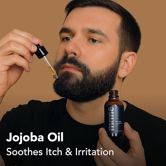Beard Growth Oil for Men (30ml) Activate Hair Roots for Fuller & Thicker Beard, Mustache Grow Oil - Facial Hair Growth for Men