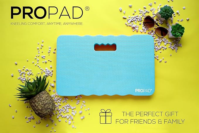 Thick Kneeling Pad, Garden Kneeler for Gardening, Bath Kneeler for Baby Bath, Kneeling Mat for Exercise & Yoga, Knee Pad for Work, Floor Foam Pad, Extra Large (XL) 18 x 11 x 1.5 Inches, Light-Blue