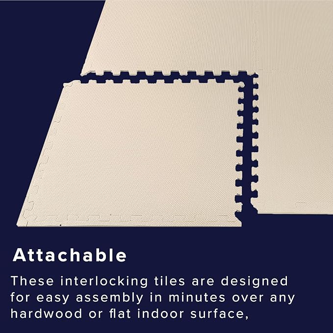 We Sell Mats – ½ Inch Thickness Multipurpose EVA Foam Floor Tiles – Interlocking Floor Mat for Indoor Gym, Playroom, and Home Use