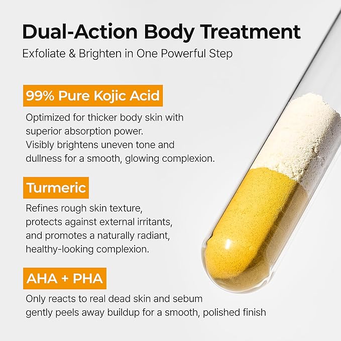 Dr.Melaxin Body Keratin Care Kojic Acid Turmeric Spray Gently Exfoliating Peeling Solution Korean Skincare All Skin Types 200ml