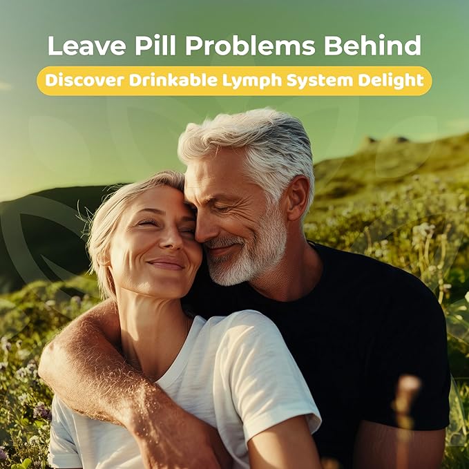 Lymph Go - Lymphatic Drainage Supplement for Women & Men - Lymph System Support - with with Bromelain, Echinacea, Burdock Root, Dandelion, Rutin, Kelp & More - 4.06 Oz - 30 Servings - Tropical Flavor