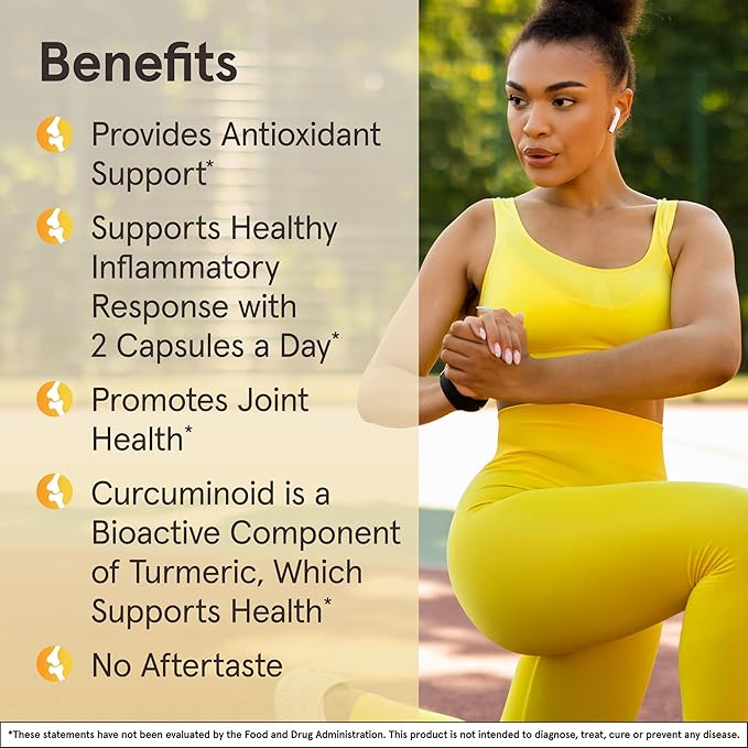 Jarrow Formulas Turmeric Curcumin Supplement - Curcumin 95, Turmeric Supplements, 500 mg for Antioxidant & Joint Support, 60 Capsules