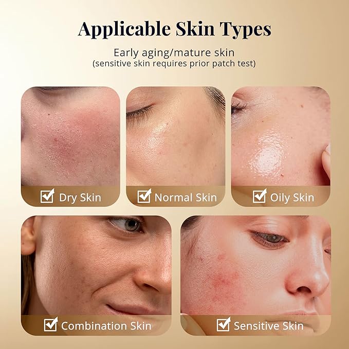 Anti Aging Serum, Retinol Serum for Face with Squalane and Hydrolyzed Collagen, Improve Fine Lines and Hydrate Skin, Wrinkle Retinol for Various Types of Skin Women/Men