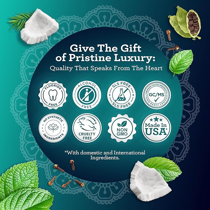 GuruNanda Ultimate Happy Gums Duo, with Alcohol & Flouride-Free Cocomint & Ashwagandha Oil Pulling, Ayurvedic Oral Care for Happy Gums & Fresher Breath