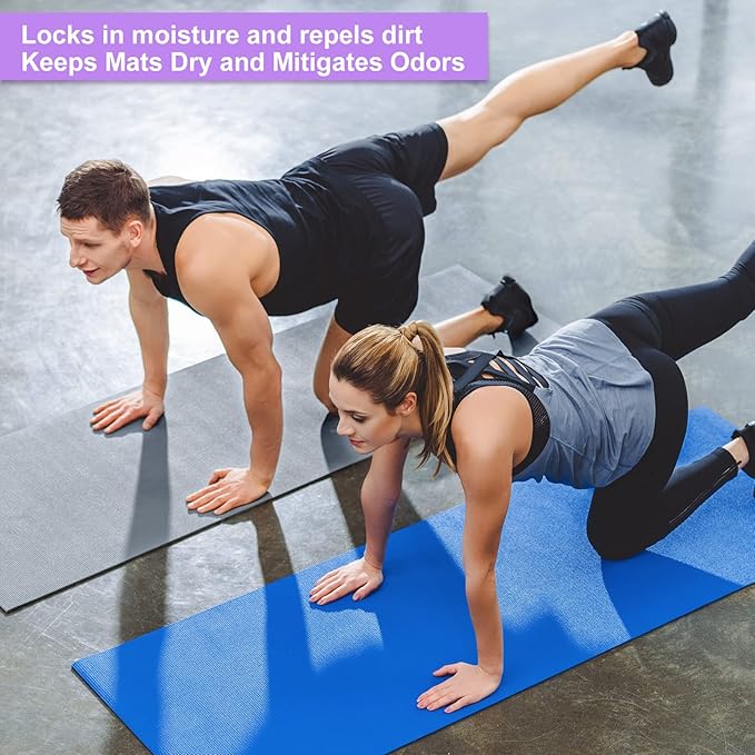 Funtery 16 Pack 3 mm Thick Yoga Mat Exercise Workout Mat Non Slip Fitness Pad for Women Gym Home Yoga Pilates